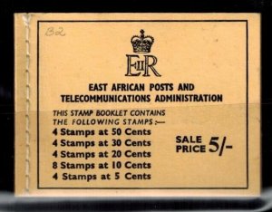 East African Complete  Booklet 103a 104a 107a 108a 110a MNH XF