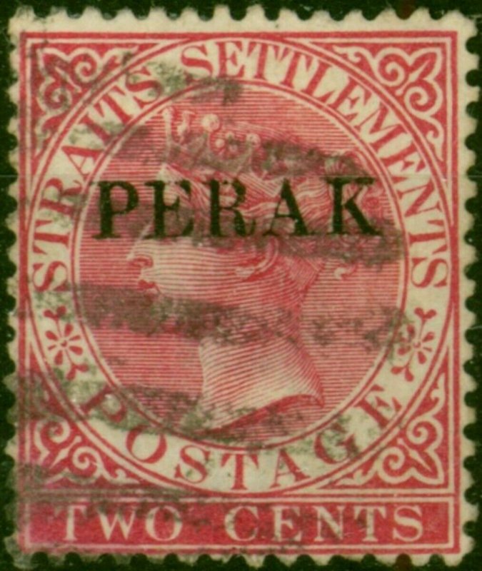 Perak 1891 2c Bright Rose SG19a Fine Used