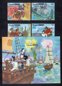 Grenada Grenadines 753-757 MNH Disney Grand Canyon Chicago ZAYIX 0701M0094