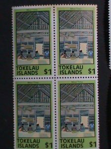 TOKELAU-1976-SC#49-56 LIVING STYLE OF PEOPLE IN COUNTRY MNH-BLOCK SET-VF