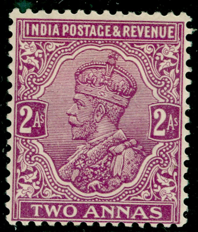 INDIA SG167, 2a reddish purple, M MINT. Cat £11.