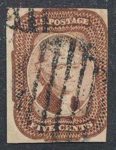 UNITED STATES (US) #12 USED FINE 5c JEFFERSON