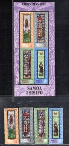 SAMOA SC# 379-82+382a VF/NH
