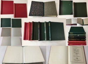 Stanley Gibbons Senator used 6 binders red and green 300x235mm K924