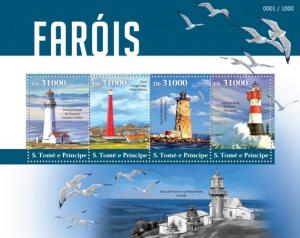 SAO TOME E PRINCIPE 2015 SHEET LIGHTHOUSES st15317a