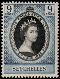 ✔️ SEYCHELLES 1953 - CORONATION - SC.  172 MNH ** [5CW2]