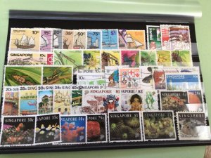 Singapore 1980 to 1995 used  stamps Ref A9044