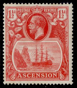 ASCENSION GV SG12, 1½d rose-red, M MINT. Cat £12.