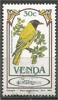 VENDA, 1985, MNH 30c, Songbirds, Scott 118