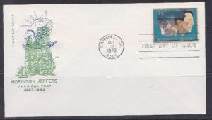 1485 Robinson Jeffers Unaddressed House of Farnam FDC