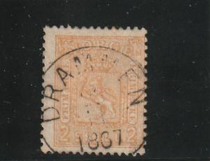 Norway  Scott#  12  Used  (1867)