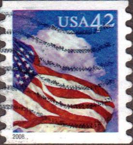 US Used 42 cent Scott# 4243 Flag at Midday VF