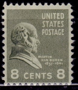 United States, 1938, Martin Van Buren, 8c, sc#813, MNH