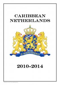 Carribean Netherlands 2010-2014  PDF (DIGITAL) STAMP  ALBUM PAGES