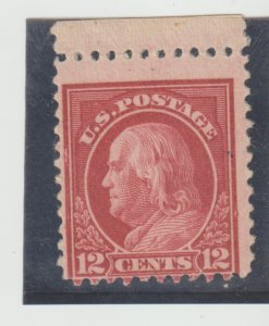 US  Scott #512a 12c Franklin 1917 XF M/NH CV.$19.