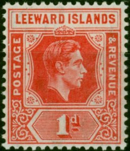 Leeward Islands 1938 1d Scarlet SG98 Die A V.F MNH