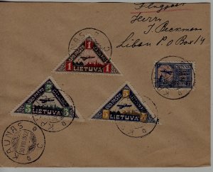 Lithuania/Latvia used cover 30.8.22 Kaunas