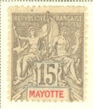 FV: Mayotte 8 unused no gum CV $140