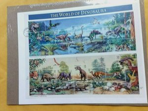 KAPPYS USA 1997 THE WORLD OF DINOSAURS FIRST DAY CANCELLED FS2063