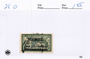 MEMEL LITHUANIA   25   USED