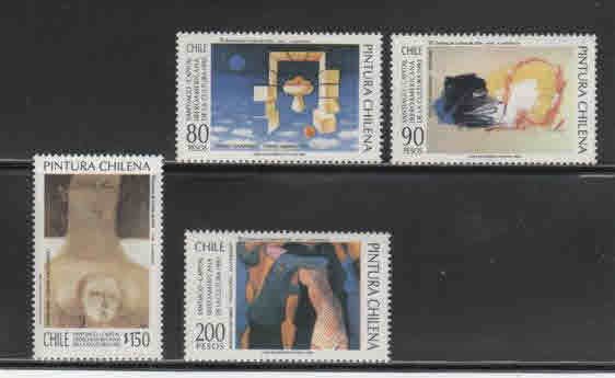 CHILE #1064-1067  1993  PAINTINGS      MINT VF NH  O.G