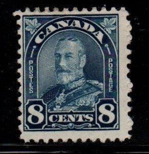 Canada Sc 171 1930 8c dark blue G V Arch issue stamp mint