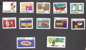 CANADA # 519-530 VF MINT NH 1970 CHRISTMAS SELECTION UNTAGGED BS28141