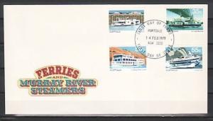 Australia, Scott cat. 696-699. Ferry Boats issue on a First Day Cover. ^