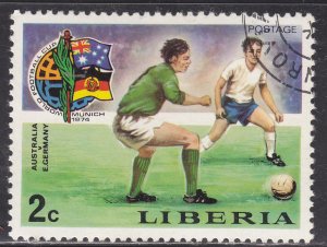 Liberia 676 World Cup Soccer 1974