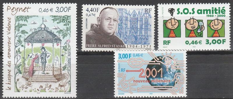 France #2785-6, 2788-9  MNH CV $6.20 (A11793)