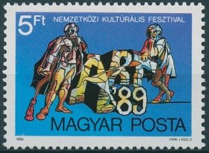Hungary Stamps 1989 MNH Art '89 Intl Festival Disabled People & Artists 1v Set