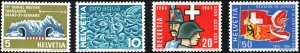 Switzerland  #434-437  Mint NH CV $2.10