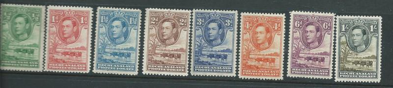 Bechuanaland Protectorate #124-131 George VI (MNH) CV $13.95