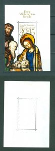 Germany. Berlin 1978. Souvenir Sheet MLH. Christmas. Window, Church. Sc# 9NB152