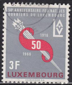 Luxembourg 435 Workers Federation 1966