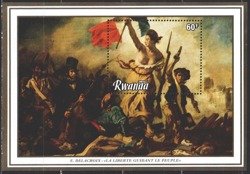 Rwanda. 1982. bl 98. Painting. MNH.