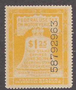 $1.25 #RV26 Motor Vehicle MInt NH and beautiful VF stamp!