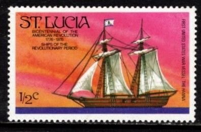 St. Lucia #379 Revolutionary War Ships - Hanna - MNH