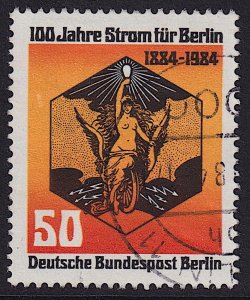 Germany Berlin - 1984 - Scott #9N492 - used - Electricity Centenary