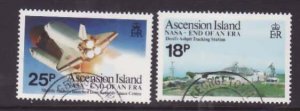 Ascension-Sc#475a,b- id9-used set-Space-NASA tracking-1989-
