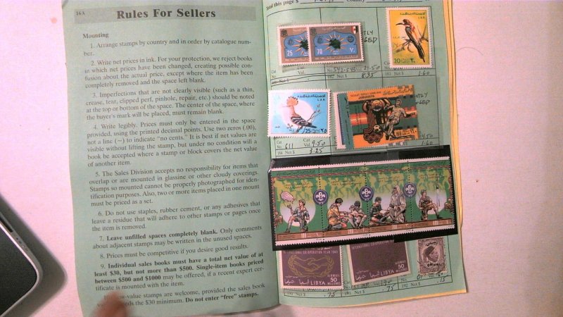 LIBYA COLLECTION IN BOOK, MINT/USED