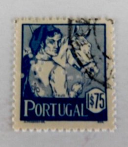 Portugal #613 Used/Fine, 1.75e Rancher of Ribartjo, 1941, S.V. Perfin