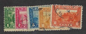 US Scott #397-400A complete set used F-VF