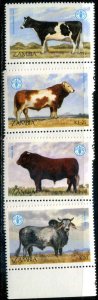 Zambia SC# 418 Cattle set MNH SCV $2.95