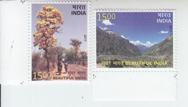 2017 India Beautiful India (2) (Scott 2951-52) MNH