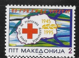 Macedonia 1995 Macedonian Red Cross Sc 45 MNH A1679