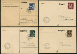 BOHEMIA MORAVIA Deutsches Reich Postal Cards Collection PRAGUE Czechoslovakia