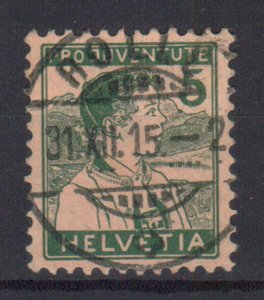 SWITZERLAND STAMPS, 1915. Sc.#B2, USED