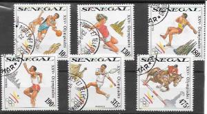 Senegal 863 - 868  Olympic Barcelona issued 1990