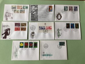 Liechtenstein 1972 postal stamps covers 8 items Ref A1361